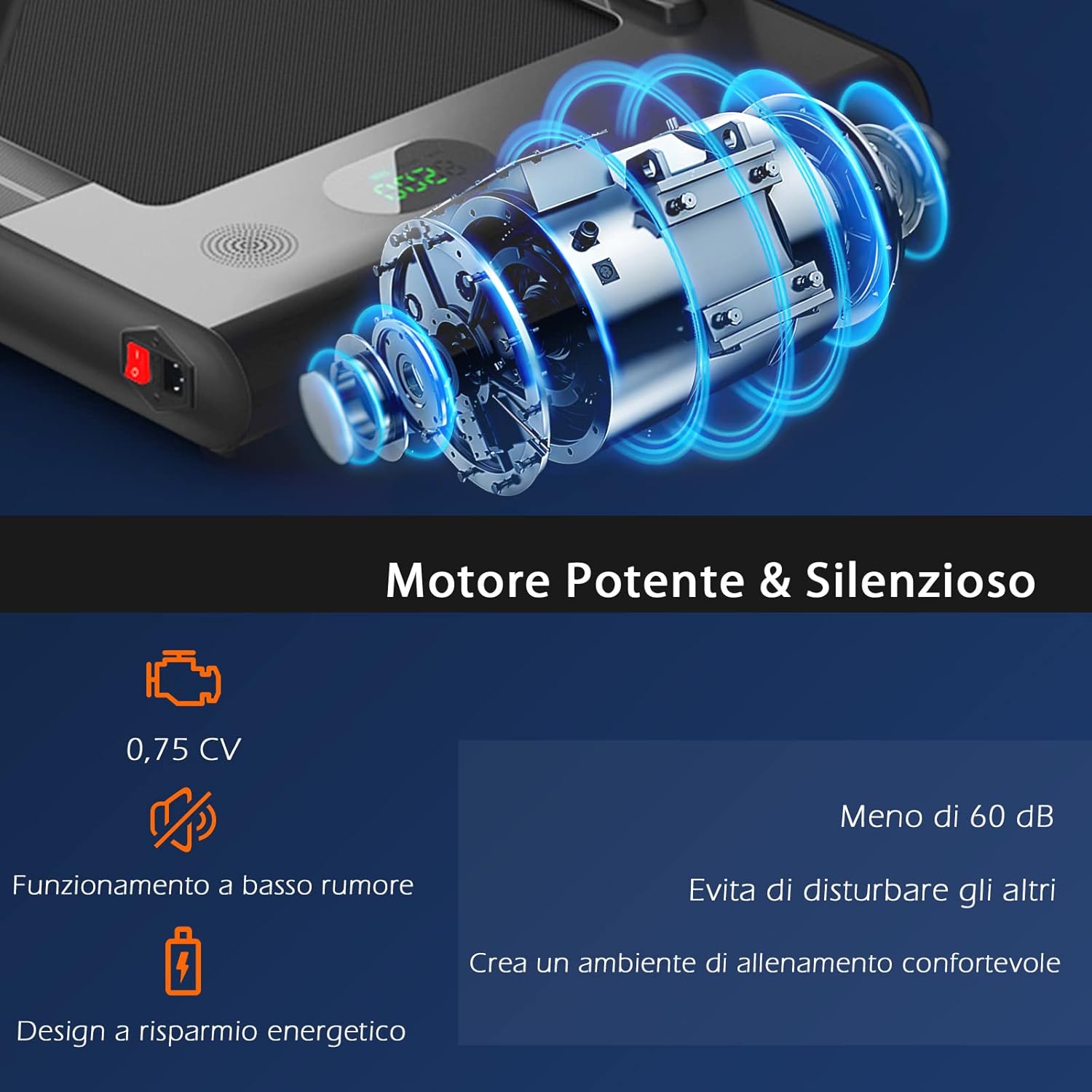 Tapis Roulant 2 in 1, Tapis Roulant Elettrico Pieghevole Salvaspazio da 0,75HP con APP e Telecomando, Supporto per Cellulare, Display a LED e Altoparlante (Nero)