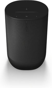Sonos Move 2 | Speaker portatile wireless con Wi-Fi, Bluetooth, Amazon Alexa, 24 ore di autonomia della batteria, base di ricarica wireless - Nero