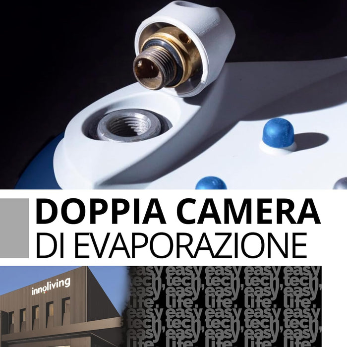 Ferro da Stiro con Caldaia Pressurizzata a Doppia Camera INN-680, Potenza 2300W, Serbatoio da 500ml, Pressione Vapore 3,5 Bar, con Impugnatura in Sughero e Piastra in Alluminio