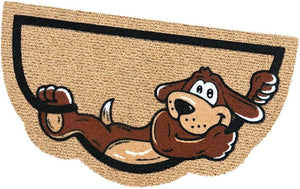 Zerbino Ingresso Antiscivolo Asciugapassi Interno Esterno Assorbente Semiluna 40X70 cm Dis.B