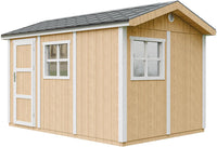 Casetta da giardino di qualit? premium 8,68 m² - H252x250x412 cm - Timbela M914-HARVEST HONEY