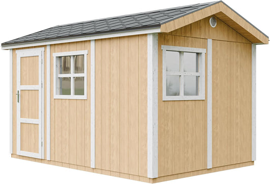 Casetta da giardino di qualit? premium 8,68 m² - H252x250x412 cm - Timbela M914-HARVEST HONEY