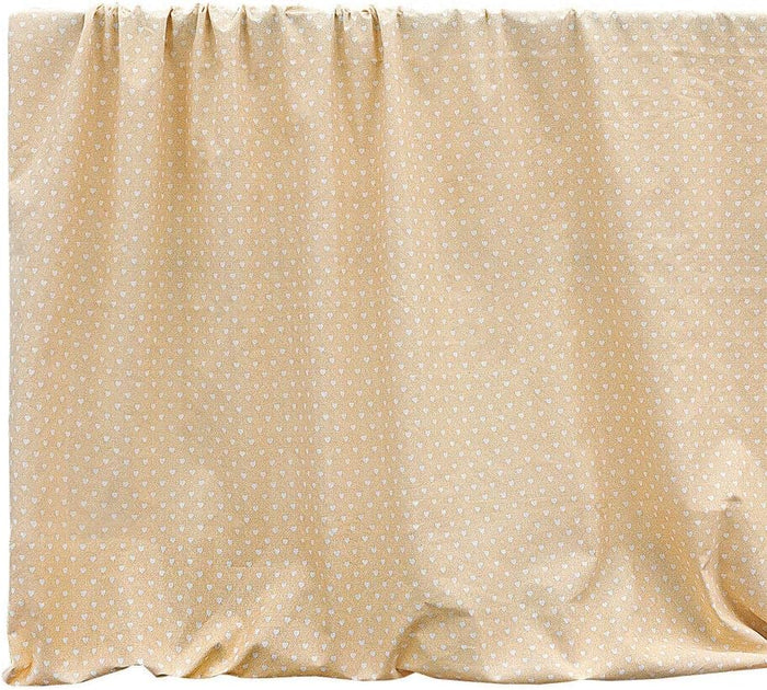 Telo Arredo Copritutto 270x280 cm Letto Poltrona Copridivano Cotone Cuoricini Pois Salmone