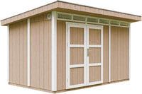 Casetta da Giardino di QUALITÃ€ PREMIUM 8,7mq-L412xW279cm - TIMBELA M904A-TERRA BROWN