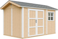 Casetta da giardino di qualit? premium 8,68 m² - H252x250x412 cm - Timbela M914A-HARVEST HONEY