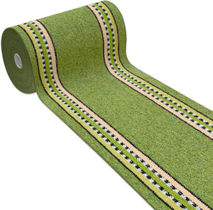 Tappeto Cucina 57x300 cm Antiscivolo Made in Italy Passatoia Corsia Bordata Ingresso Lavabile Verde