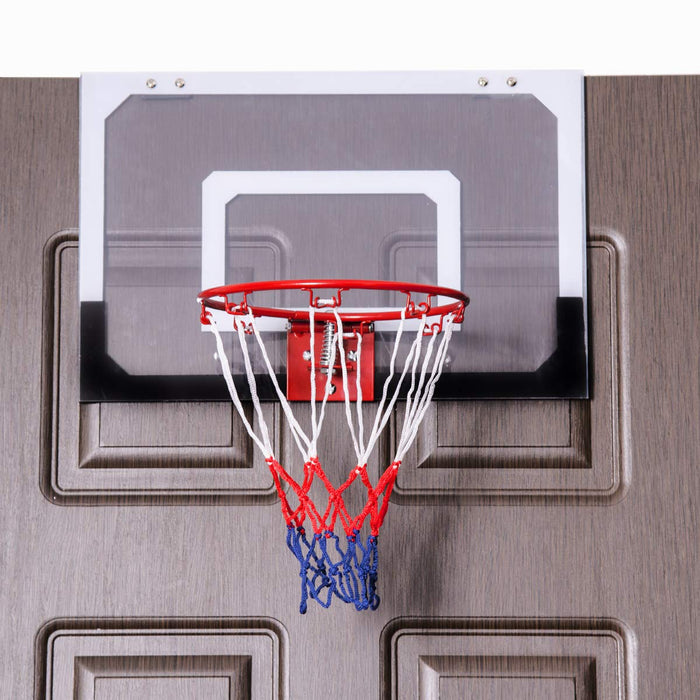 Mini Canestro da Basket, Dotato di Pallacanestro e Pompa a Mano Dimensioni:45 x 30 cm, Diametro del cerchio: 22cm