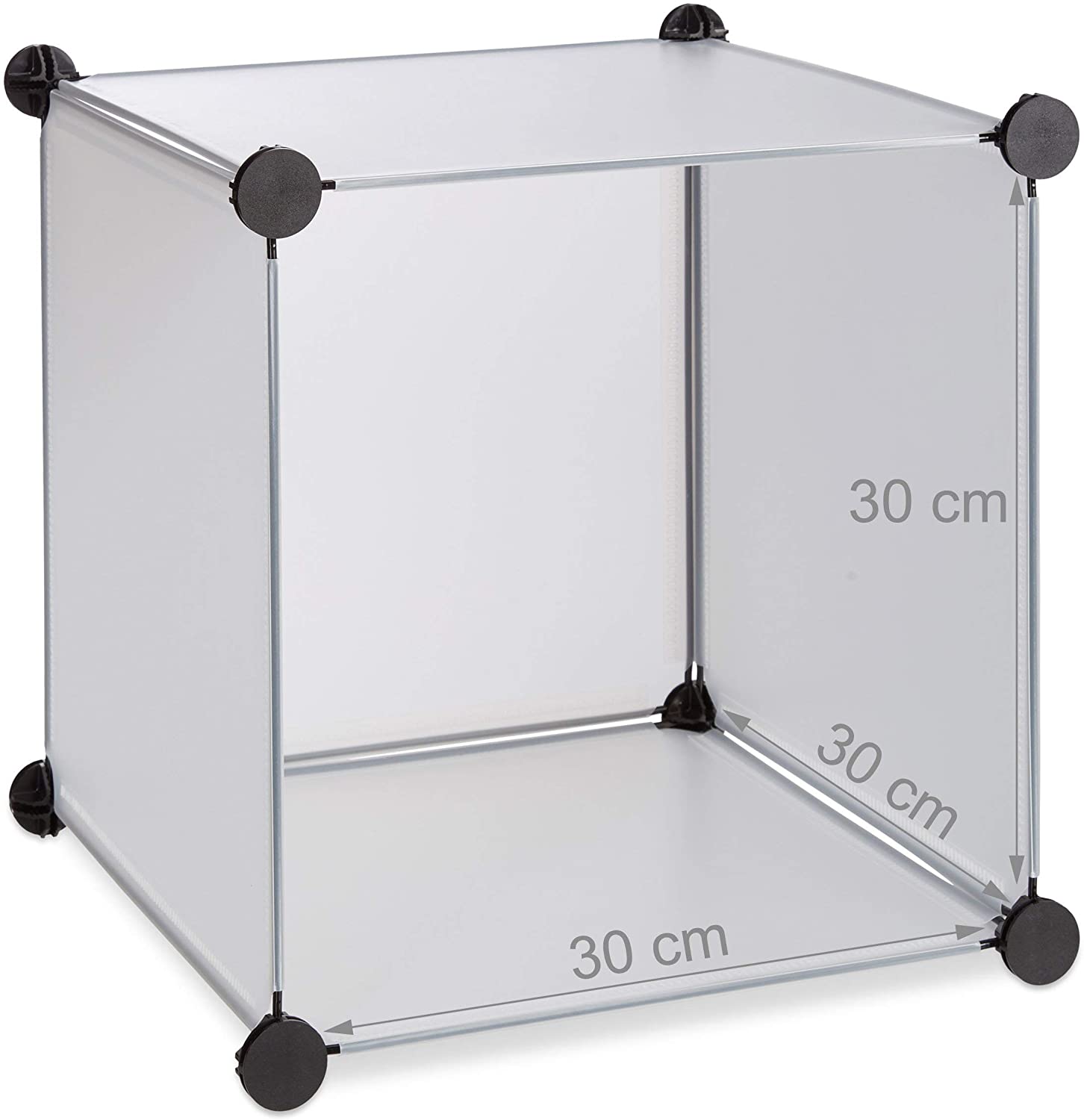 Ripiano portaoggetti 9 armadi con ante modulari in plastica Montaggio fai da te plug in libreria trasparente 13_0001190