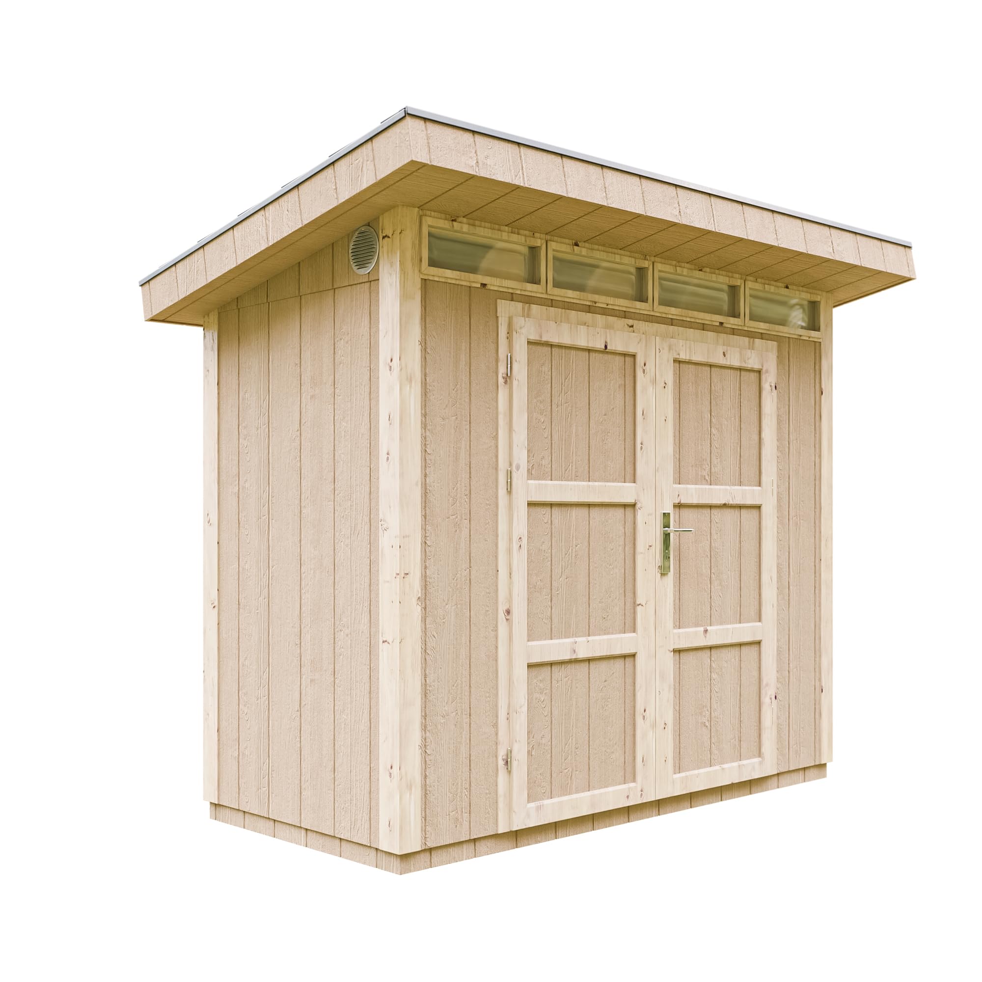 Casetta da Giardino di QUALIT? PREMIUM 3m?²-L161xW294cm - TIMBELA M901A-TERRA BROWN