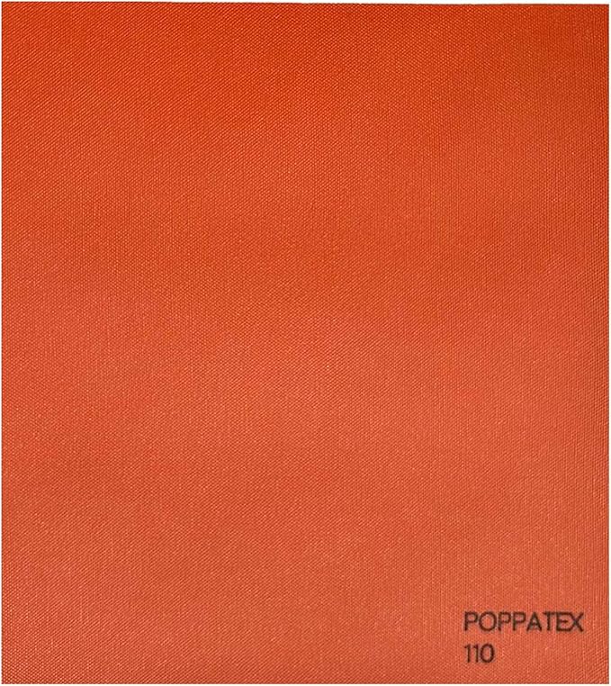 Tessuto Ecopelle Nautica Tappezzeria Alta Qualità "POPPATEX" - Colore ARANCIONE SCURO 110 - Morbida e Resistente - Vendita al Metro - H.140