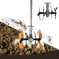 Gruppo Zappette per Decespugliatore e Motozappa, Fresa con Ingranaggio a 9 Denti, Tubo Ø26 mm - Strumenti Professionali per Orti e Giardini