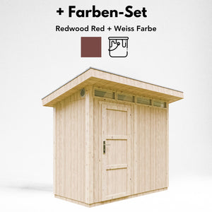 Casetta da Giardino di QUALIT? PREMIUM 3m?²-L161xW294cm - TIMBELA M901-REDWOOD RED