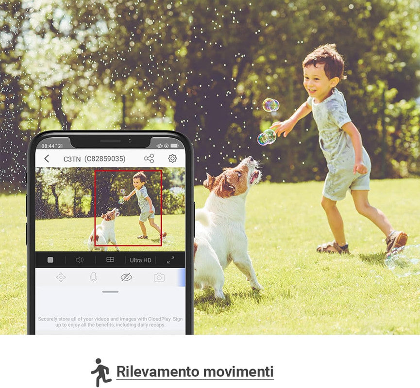 Telecamera WiFi Esterno.  Visione Notturna a Colori. IP Camera con Intelligenza Artificiale EZVIZ H3c 2mp