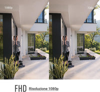 Telecamera WiFi Esterno.  Visione Notturna a Colori. IP Camera con Intelligenza Artificiale EZVIZ H3c 2mp