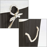 Portabiancheria rettangolare con sacco in cotone 65,5 cm bambù nero 13_0001905_5