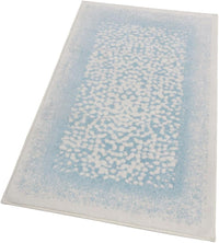 Tappeto Bagno Vintage Camera Scendiletto 80x120 Cm Morbido Cotone Assorbente Antiscivolo Azzurro