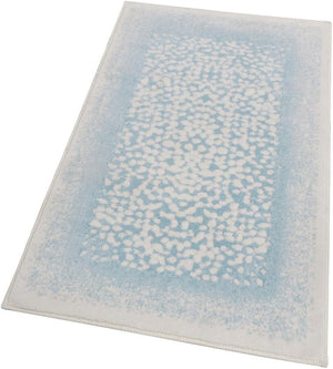 Tappeto Bagno Vintage Camera Scendiletto 80x120 Cm Morbido Cotone Assorbente Antiscivolo Azzurro