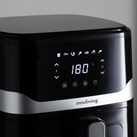 Innoliving Friggitrice ad Aria 5 Litri INN-890 con Pannello Digitale Touch, 7 Programmi Preimpostati, Finestra di Controllo e Luce Interna
