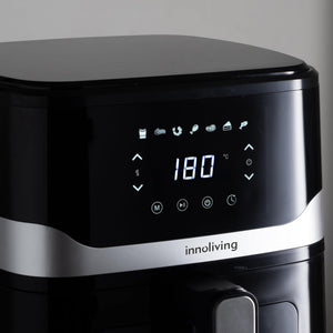 Innoliving Friggitrice ad Aria 5 Litri INN-890 con Pannello Digitale Touch, 7 Programmi Preimpostati, Finestra di Controllo e Luce Interna
