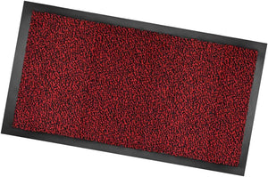 Zerbino Asciugapassi Antiscivolo 60x90 cm Tessitura Morbida Retro Gommato Bordeaux