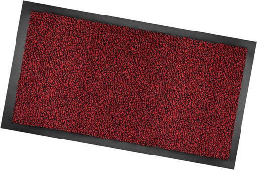 Zerbino Asciugapassi Antiscivolo 40x70 cm Tessitura Morbida Retro Gommato Bordeaux