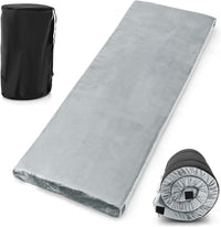 Materasso da Campeggio Impermeabile in Memory Foam, Materassino Portatile con Borsa di Trasporto, Base Antiscivolo, Componibile ed Ergonomico, 183 x 62,5 x 6,5cm