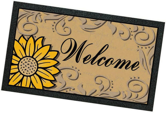 Zerbino Gomma Morbida Tappeto Ingresso Asciugapassi Antiscivolo 40x70 cm Dis.F