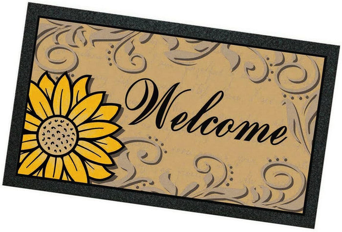 Zerbino Gomma Morbida Tappeto Ingresso Asciugapassi Antiscivolo 40x70 cm Dis.F