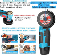 Trapano Avvitatore a Batteria, Mini Smerigliatrice Angolare Taglierina Elettrica