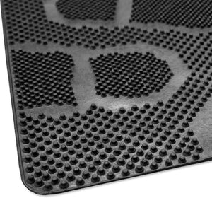 Zerbino Gomma Ingresso Raschiafango Dentato Robusto Antiscivolo 40x60 Cm Made In Italy