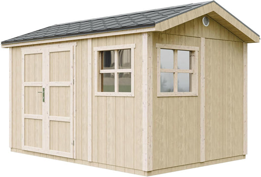 Casetta da giardino di qualit? premium 8,68 m² - H252x250x412 cm - Timbela M914A