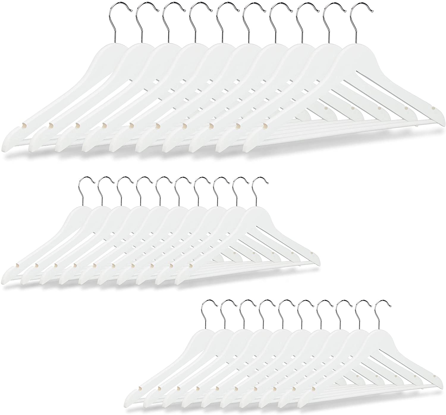 Set di 30 grucce con tacche in legno bianco 13_0002499_2