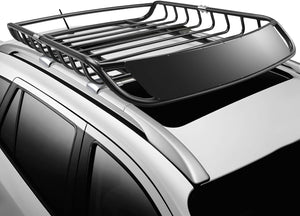 Portapacchi da Tetto Universale, Bagagliera Portabagagli Auto Tetto Portata 110kg, Nero, 120 X 98 X 16,5 cm (Nero, stile 1)