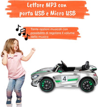 Auto Elettrica per Bambini Mercedes GT4 AMG Luxury  12V