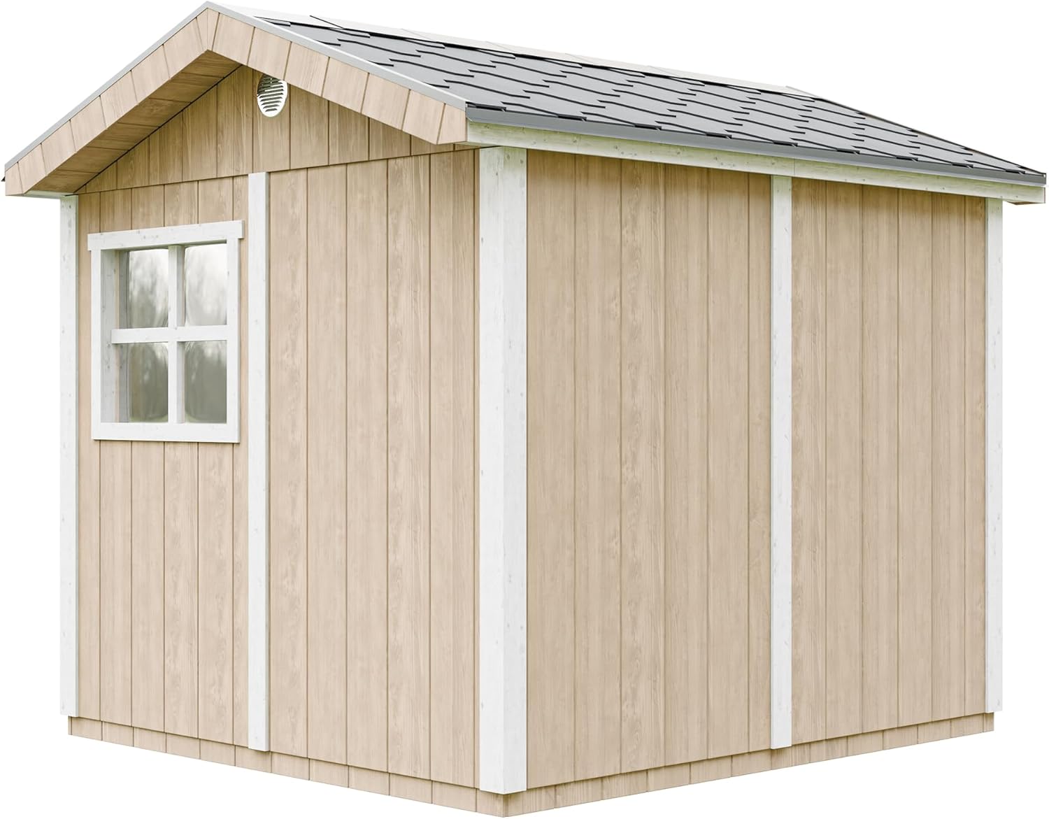 Casetta da giardino di qualit? premium 5,9 m² - H252x250x294 cm - Timbela M913A-TERRA BROWN