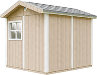 Casetta da giardino di qualit? premium 5,9 m² - H252x250x294 cm - Timbela M913A-TERRA BROWN