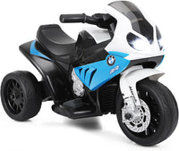 BMW Moto Cavalcabile per Bambini, Moto Giocattolo con Rotelle, Fari, Funzione Musica, Motocicletta a 3 Ruote, Regalo Perfetto per Bambini, 66 x 37 x 44,5 cm (Blu)