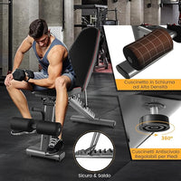 Panca Regolabile, Panca per Pesi Multifunzione, Panca Pesi Panca Fitness, Fino a 300kg, Ideale per Casa Ufficio