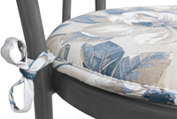 Set 4 Cuscini Sedia Rotondi Cotone Con Lacci Lavabili Morbidi Coprisedia Tondi Shabby Chic Vintage