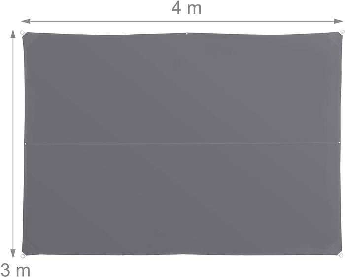Vela ombreggiante rettangolare 4 x 6 m grigia 13_0002933_4