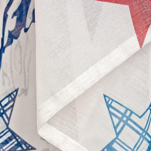 Tenda Singola 140x290 cm Porta Finestra Camera Cameretta Sala Stelle Bianco