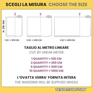 Ovatta Sintetica Resinato al Metro - Altezza 2,1m, Spessore 1cm, 100g - Ideale per Imbottitura, Trapunte, Riempimento Tessuto e Pupazzi