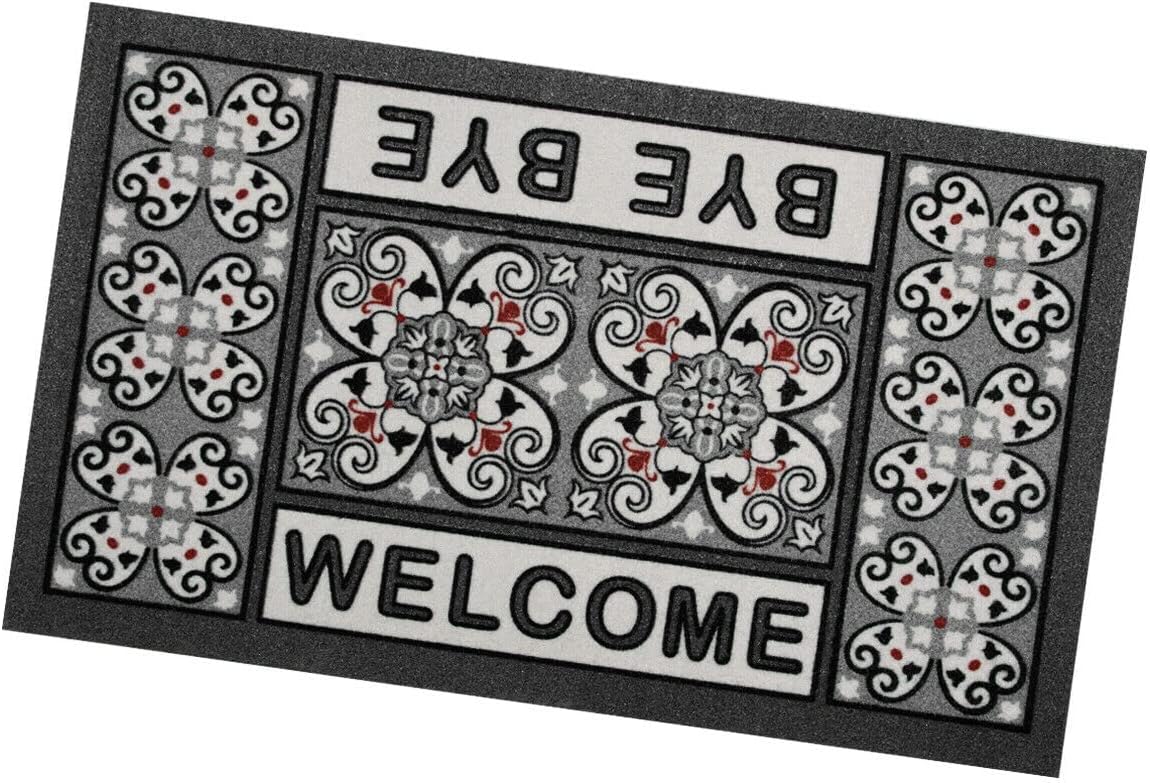 Zerbino Gomma Morbida Tappeto Ingresso Asciugapassi Antiscivolo 40x70 cm Dis.Z