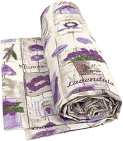 Telo Arredo Copritutto 270x280 cm Cotone Copridivano Letto Shabby Chic Lavanda