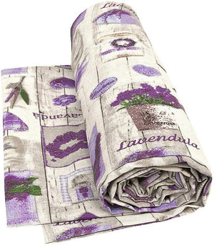 Telo Arredo Copritutto 270x280 cm Cotone Copridivano Letto Shabby Chic Lavanda