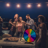 18/24 Pollici Gioco Ruota della Fortuna da Terra&Tavolo, Wheel of Fortune con Marcatore e Cancellatore, 14 Slots, per Carnevale e Feste (18 Pollici)