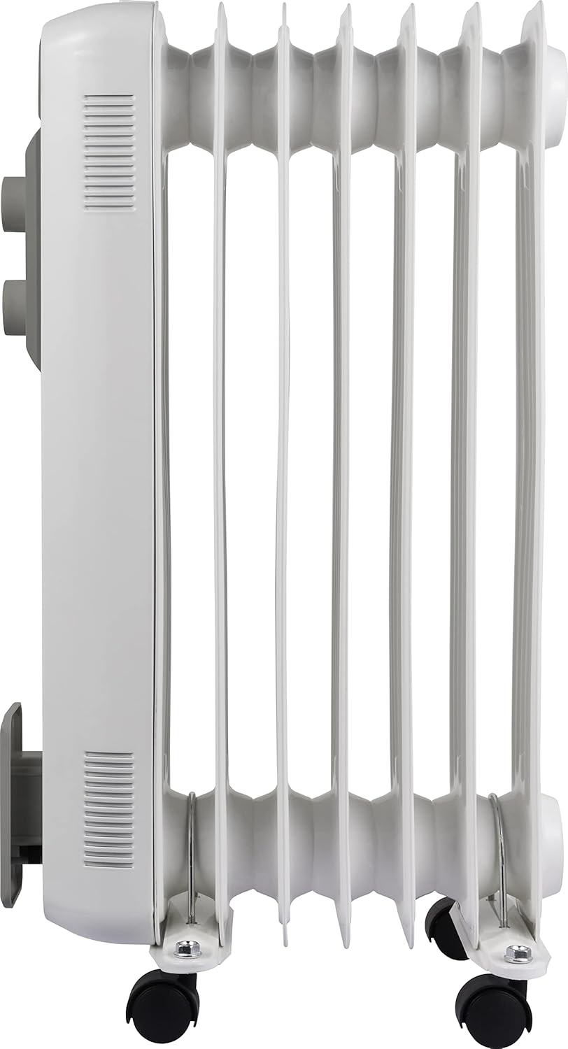 Bimar HO427 Termosifone Elettrico, Radiatore ad Olio a Basso Consumo, Calorifero con 7 Elementi e 5 Canali di Circolazione