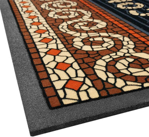 Zerbino Gomma Morbida Tappeto Ingresso Asciugapassi Antiscivolo 40x70 cm Dis.V