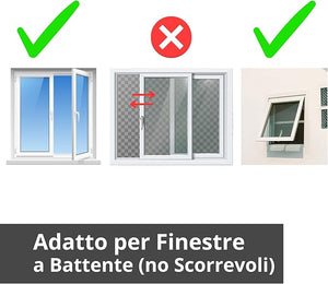 Innoliving Guarnizione Universale per Finestre INN-52001, Compatibile con Condizionatori d’Aria Portatili, Design Regolabile fino a 4m, Materiale Impermeabile TERYLENE, Sistema a Velcro con Zip