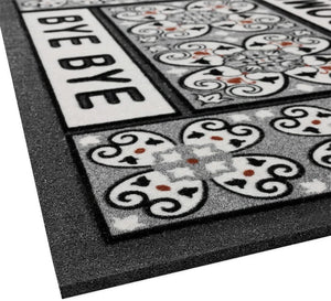 Zerbino Gomma Morbida Tappeto Ingresso Asciugapassi Antiscivolo 40x70 cm Dis.Z